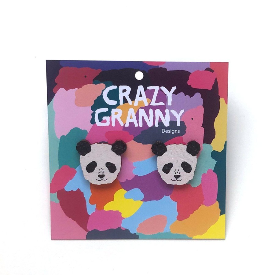 Nappikorvakorut | Crazy Granny Designs Panda Nappikorvakorut