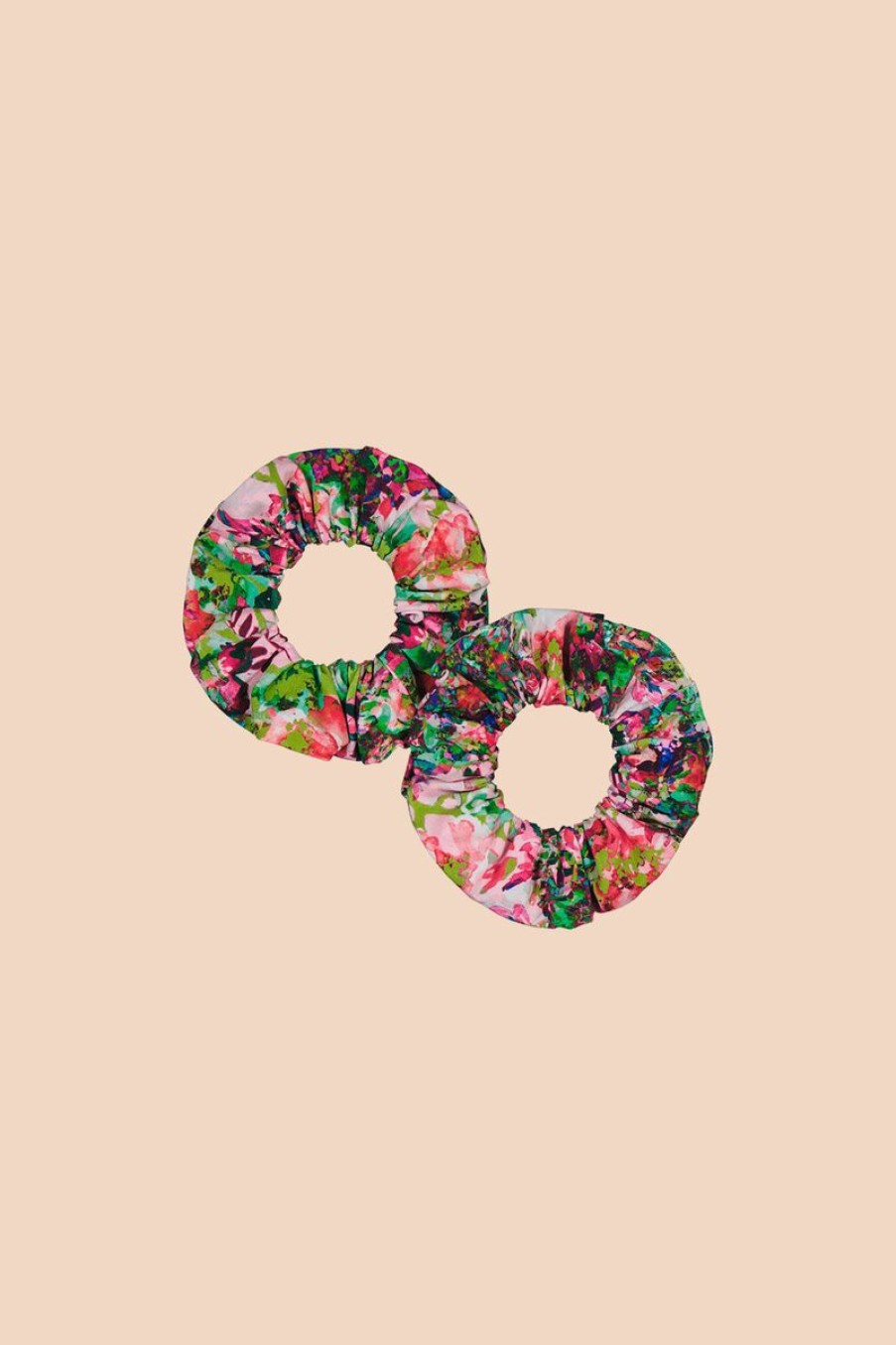 Ponnarit & Pinnit | Kaiko Kaiko Scrunchie Setti, Blooming Forest Bright