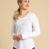 Basics | Riva Clothing Riva Aava Pitkahihainen, Valkoinen